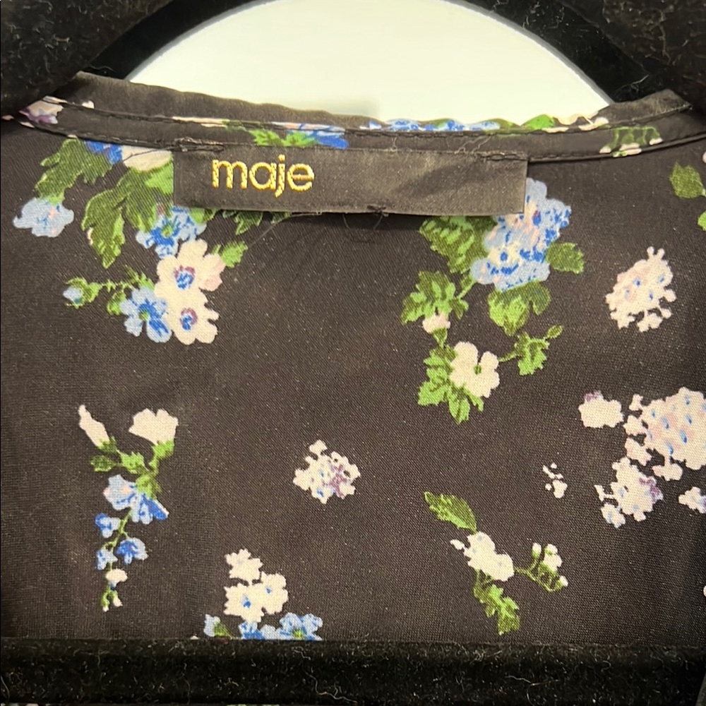 Maje Floral Black Dress - Picture 7 of 11